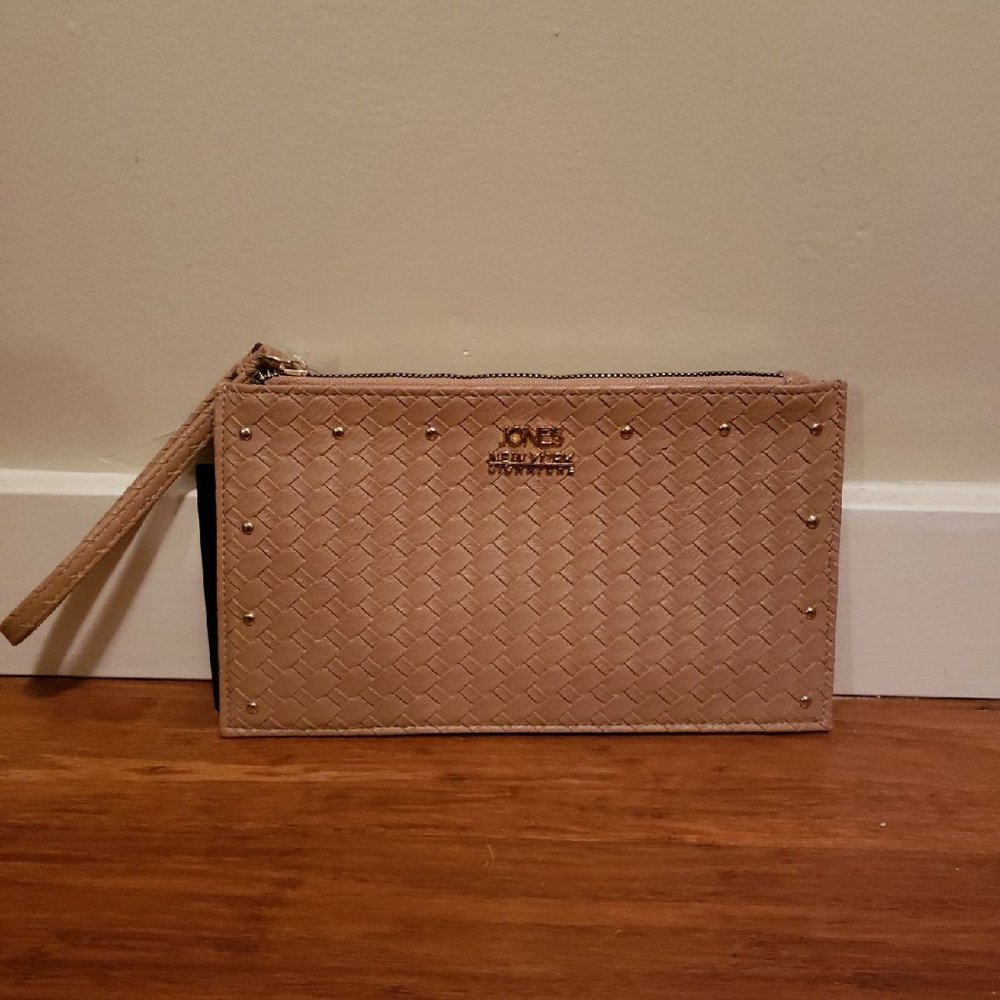 Tan Faux Woven Wristlet - Jones New York